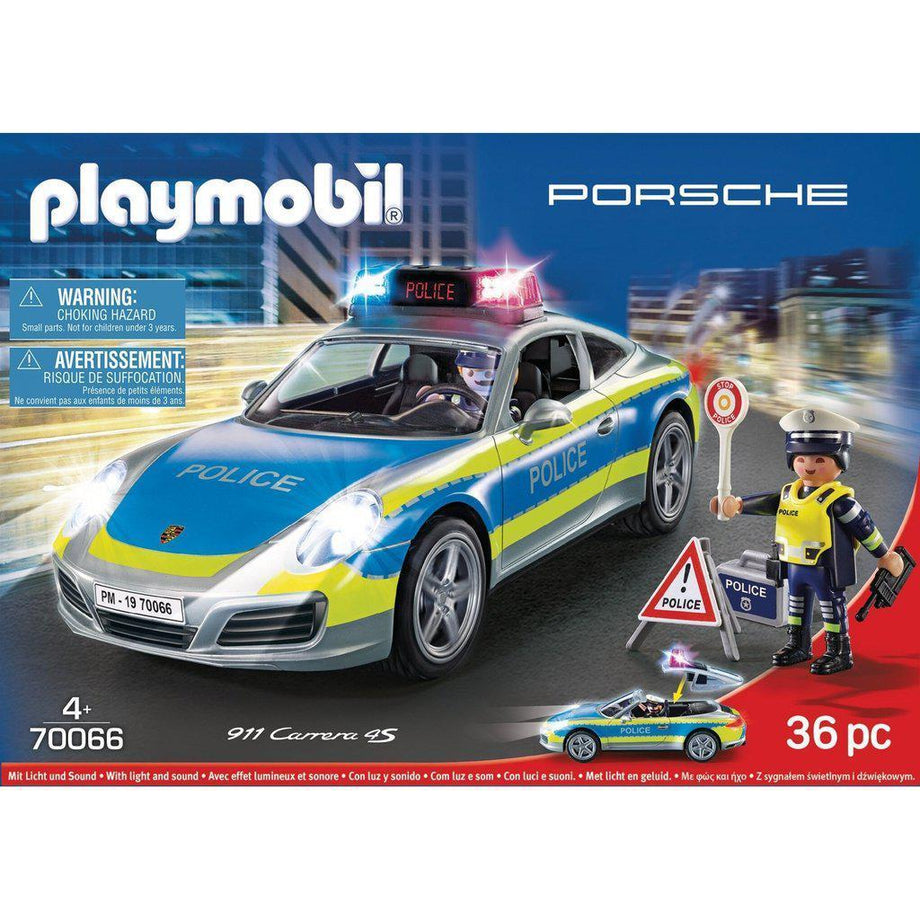 Playmobil - Porsche 911 Carrera 4S Voiture de police - Gris - 70066 - 36