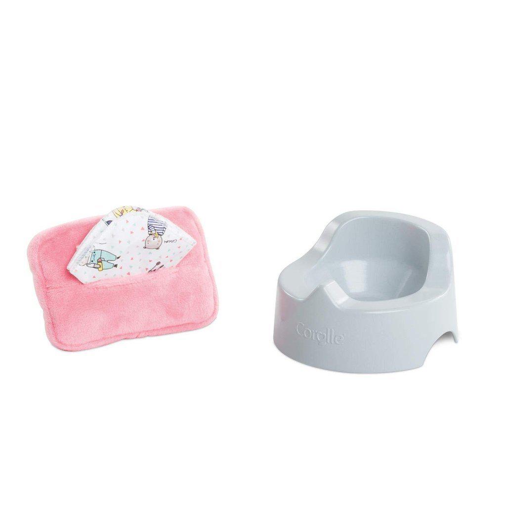 Potty & Baby Wipe-Corolle-The Red Balloon Toy Store