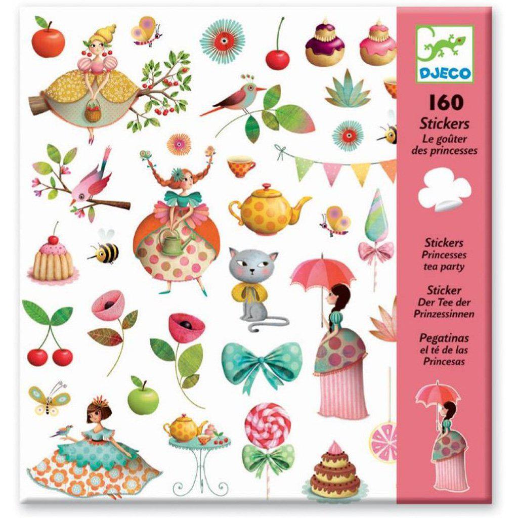 Princess Tea Party - Stickers-Djeco-The Red Balloon Toy Store
