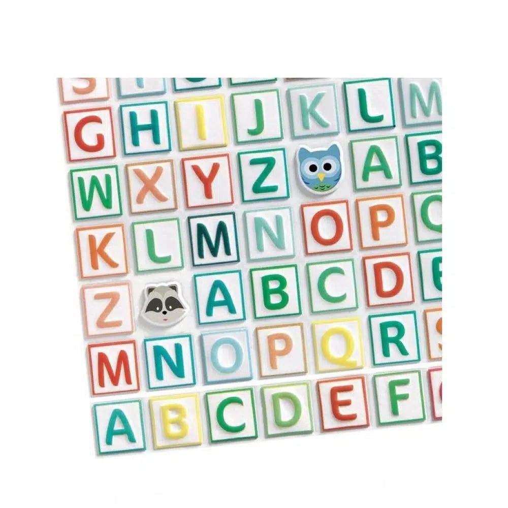 Puffy Alphabet Stickers-Djeco-The Red Balloon Toy Store