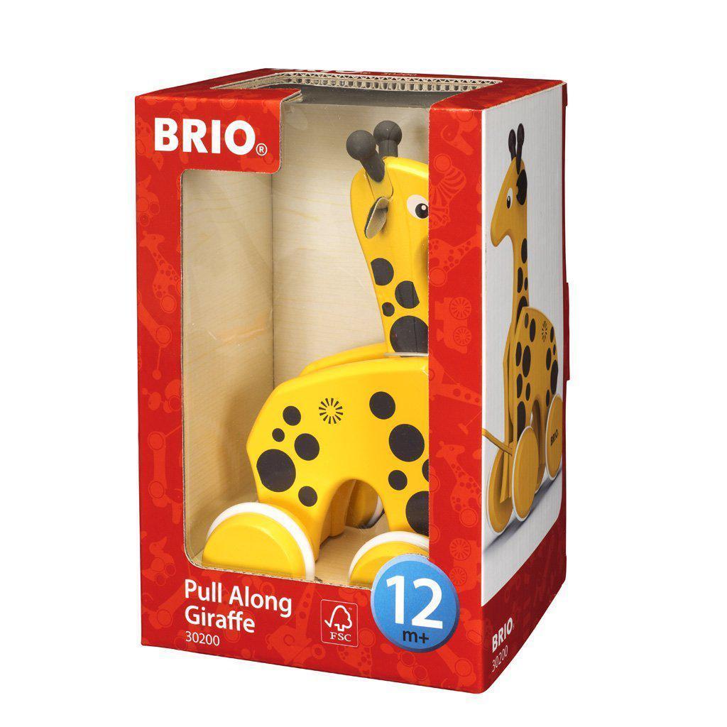 Pull Along Giraffe-Brio-The Red Balloon Toy Store