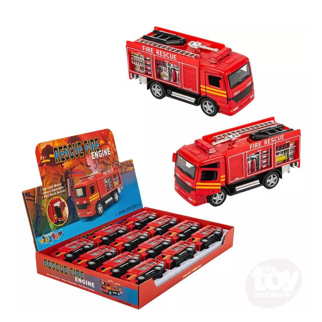 Pull Back Rescue Fire Engine-The Toy Network-The Red Balloon Toy Store