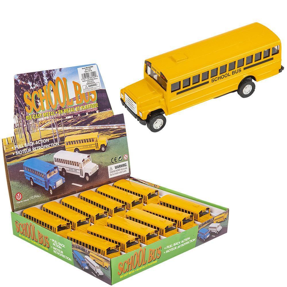 Pull Back School Bus-The Toy Network-The Red Balloon Toy Store