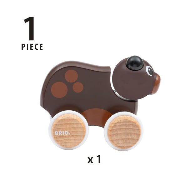 Push Along Bear is a one piece product. Comes with the bear.