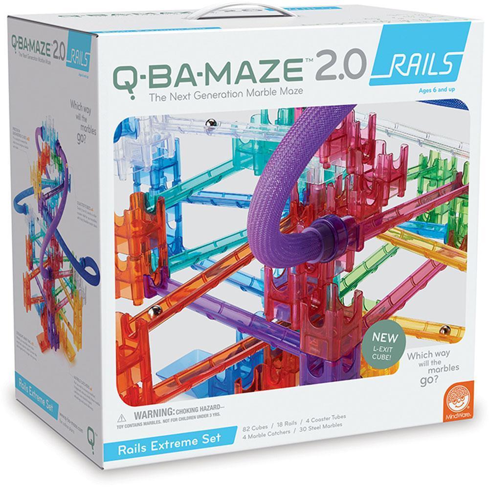 Q-Ba-Maze 2.0 Rails Extreme Set-MindWare-The Red Balloon Toy Store