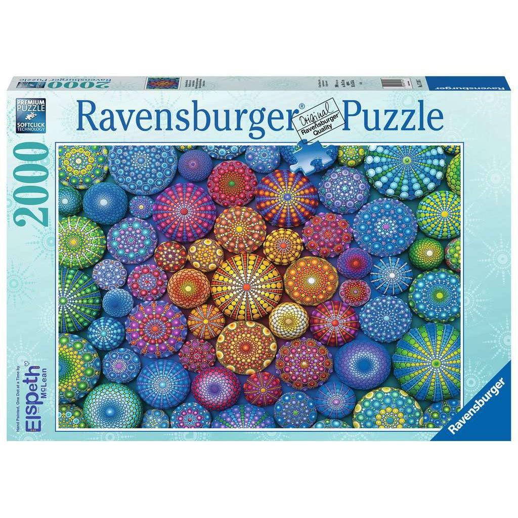 Ravensburger puzzle box | Image: Numerous multi-color mandalas | 2000pcs