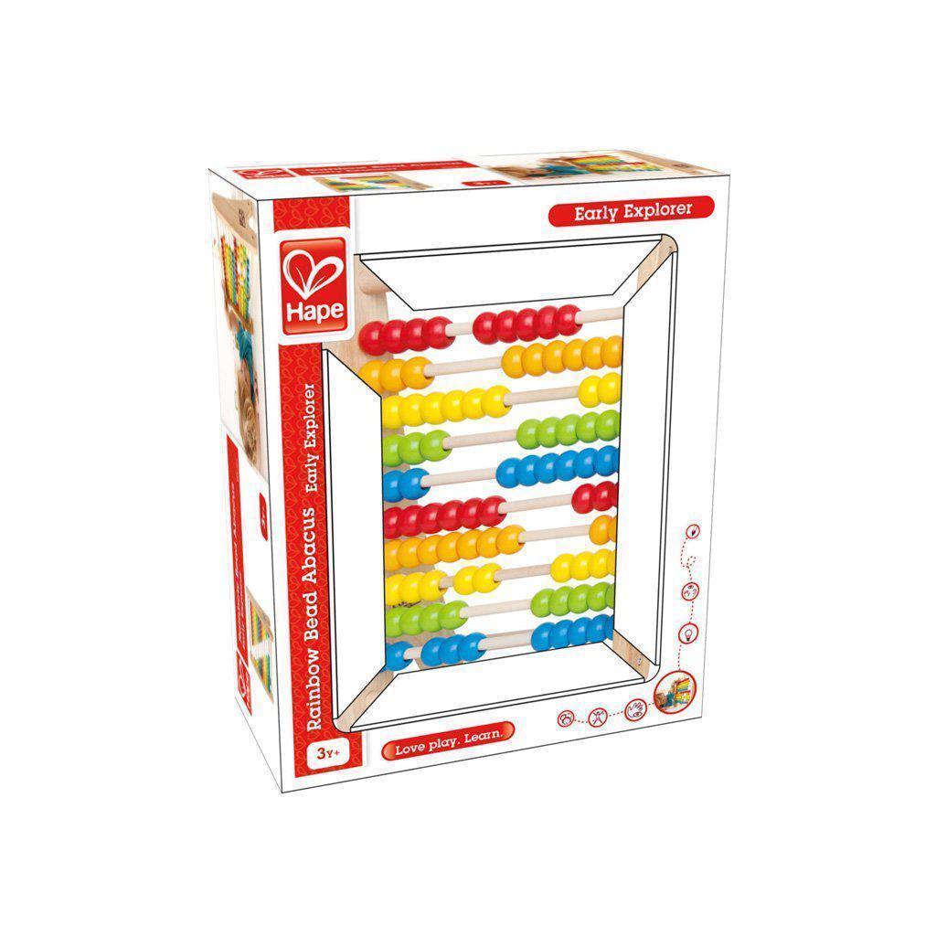Rainbow Bead Abacus-Hape-The Red Balloon Toy Store