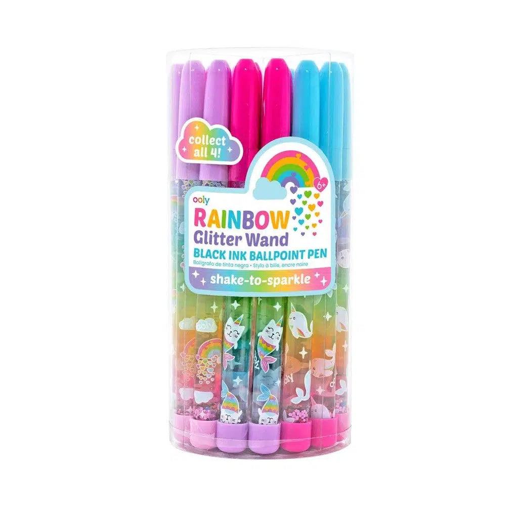 Rainbow Glitter Wand Pens Assorted-OOLY-The Red Balloon Toy Store