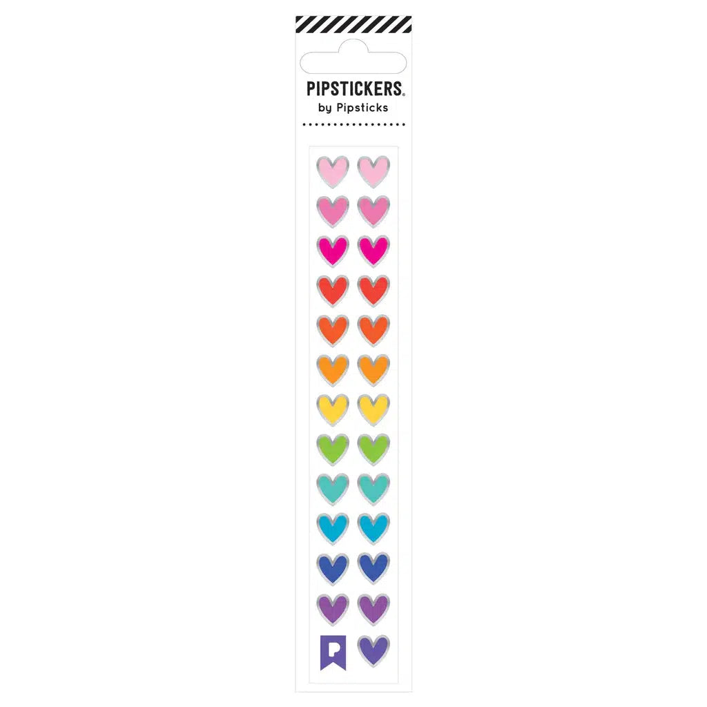 Rainbow Heart Minis Stickers-PipStickers-The Red Balloon Toy Store