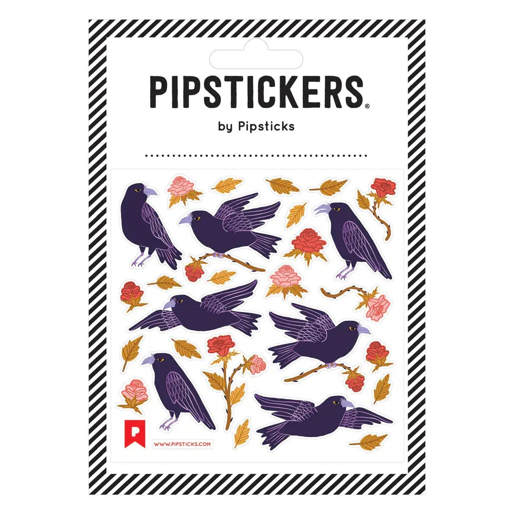 Ravens & Roses Stickers-PipStickers-The Red Balloon Toy Store