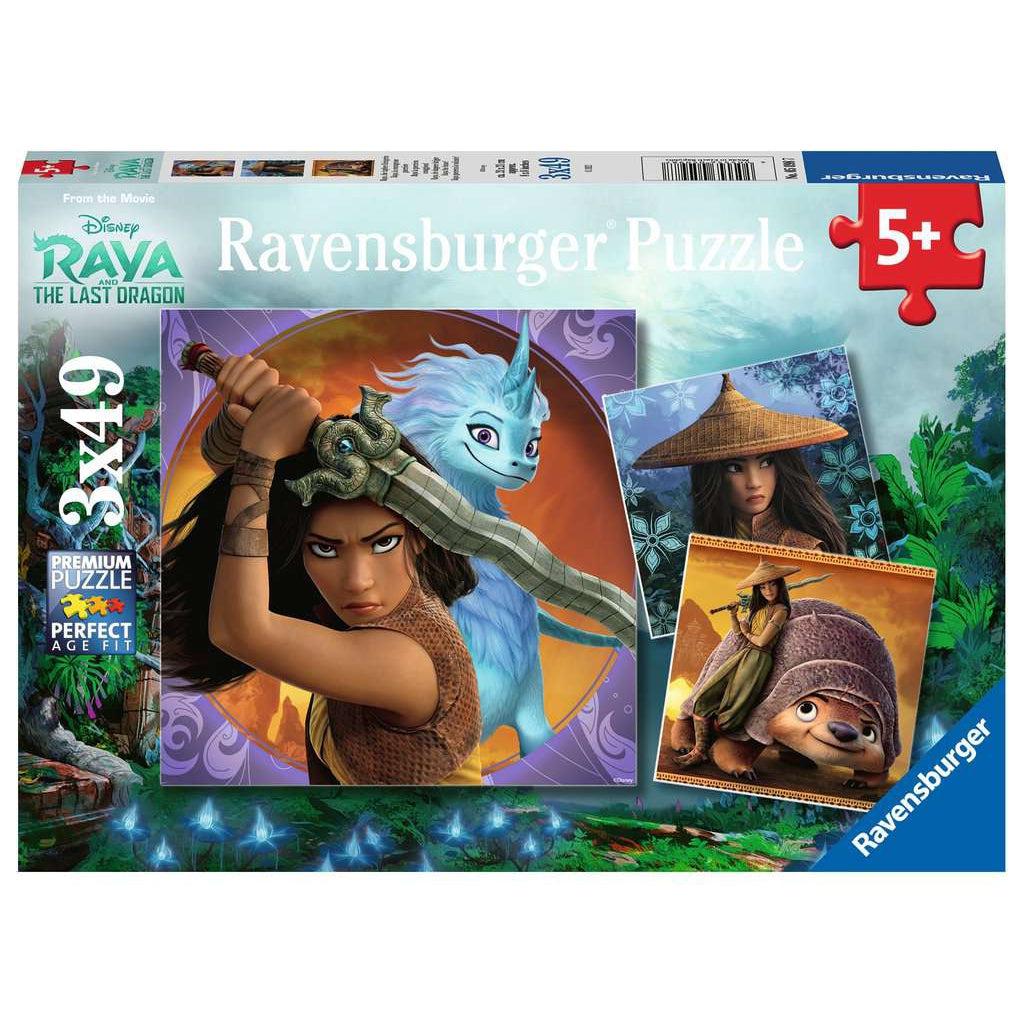 Raya and the Last Dragon Puzzle Pack 3x49-Ravensburger-The Red Balloon Toy Store