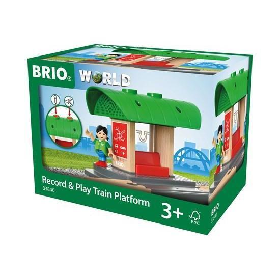 Record & Play Train Platform-Brio-The Red Balloon Toy Store