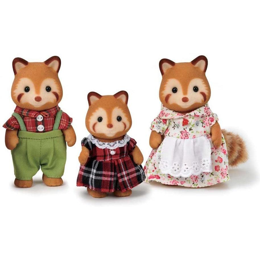 Red Panda Family Mini Dolls & Playsets
