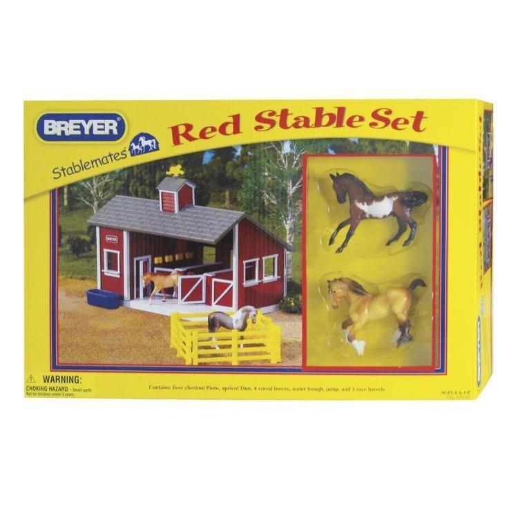 Red Stable Set-Breyer-The Red Balloon Toy Store