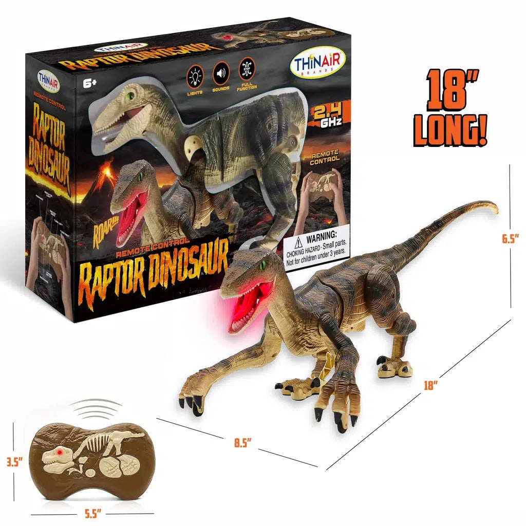 Remote Control Raptor Dinosaur-Thin Air-The Red Balloon Toy Store