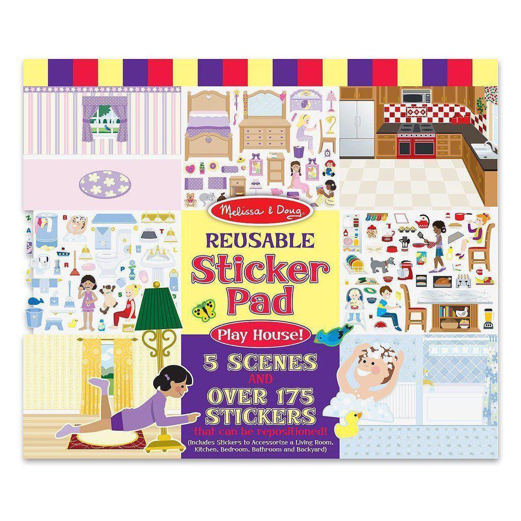 Reusable Sticker Pad - Play House!-Melissa & Doug-The Red Balloon Toy Store