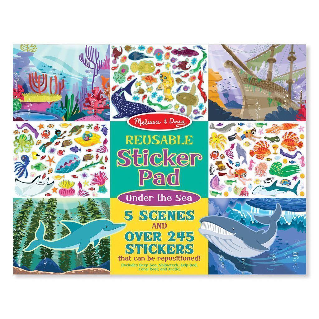 Reusable Sticker Pad - Under the Sea-Melissa & Doug-The Red Balloon Toy Store