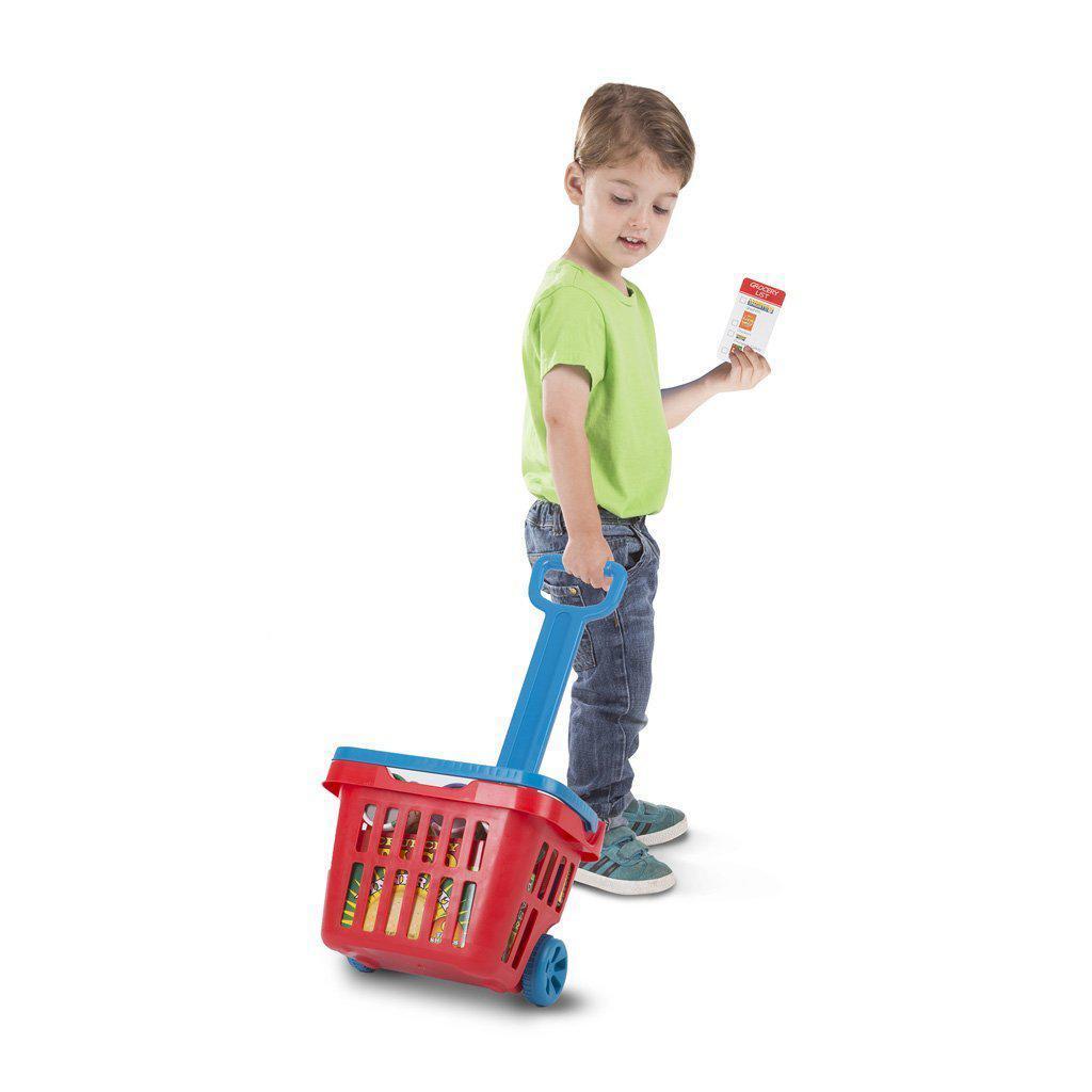 Rolling Grocery Basket-Melissa & Doug-The Red Balloon Toy Store