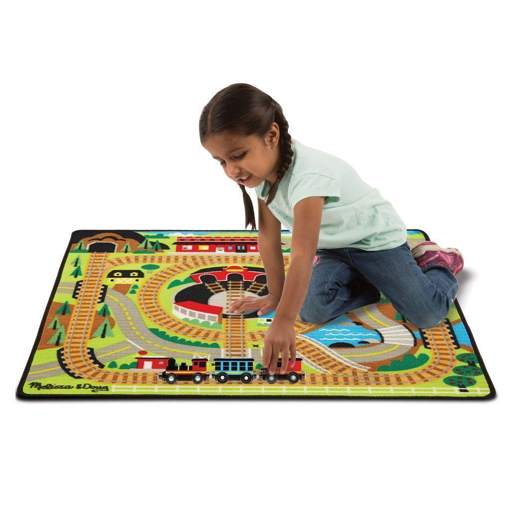 Round the Rails Train Rug-Melissa & Doug-The Red Balloon Toy Store