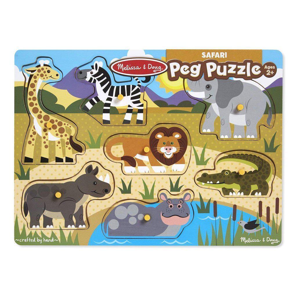 Safari Peg Puzzle-Melissa & Doug-The Red Balloon Toy Store