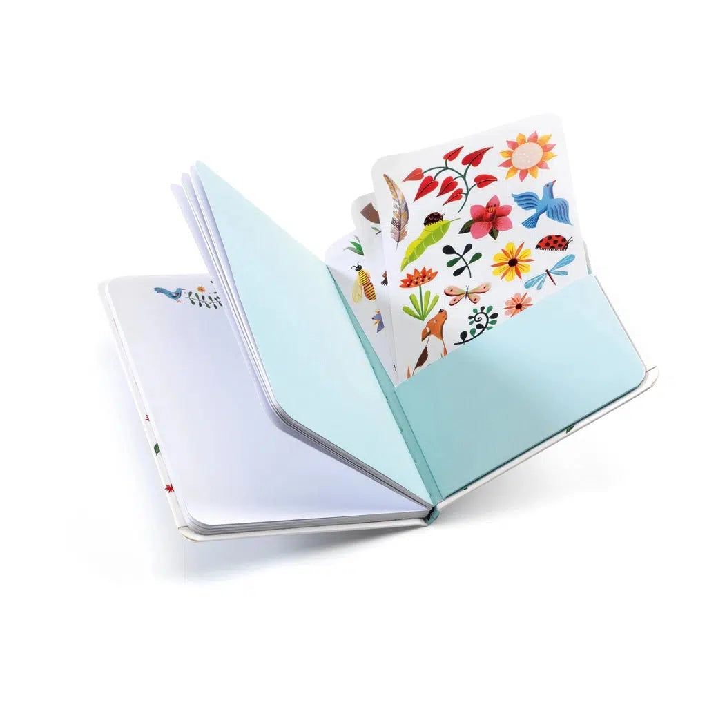 Sarah Sticker Notebook-Djeco-The Red Balloon Toy Store
