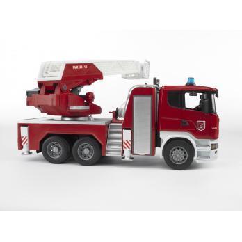 Scania R-Series Fire Engine with Water Pump-Bruder-The Red Balloon Toy Store