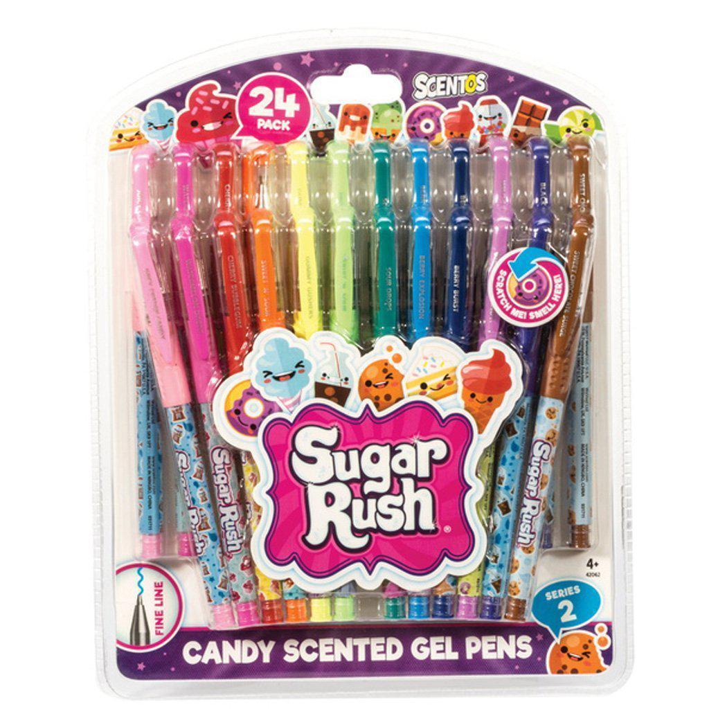 Scented Sugar Rush Gel Pens- 24PK-Schylling-The Red Balloon Toy Store