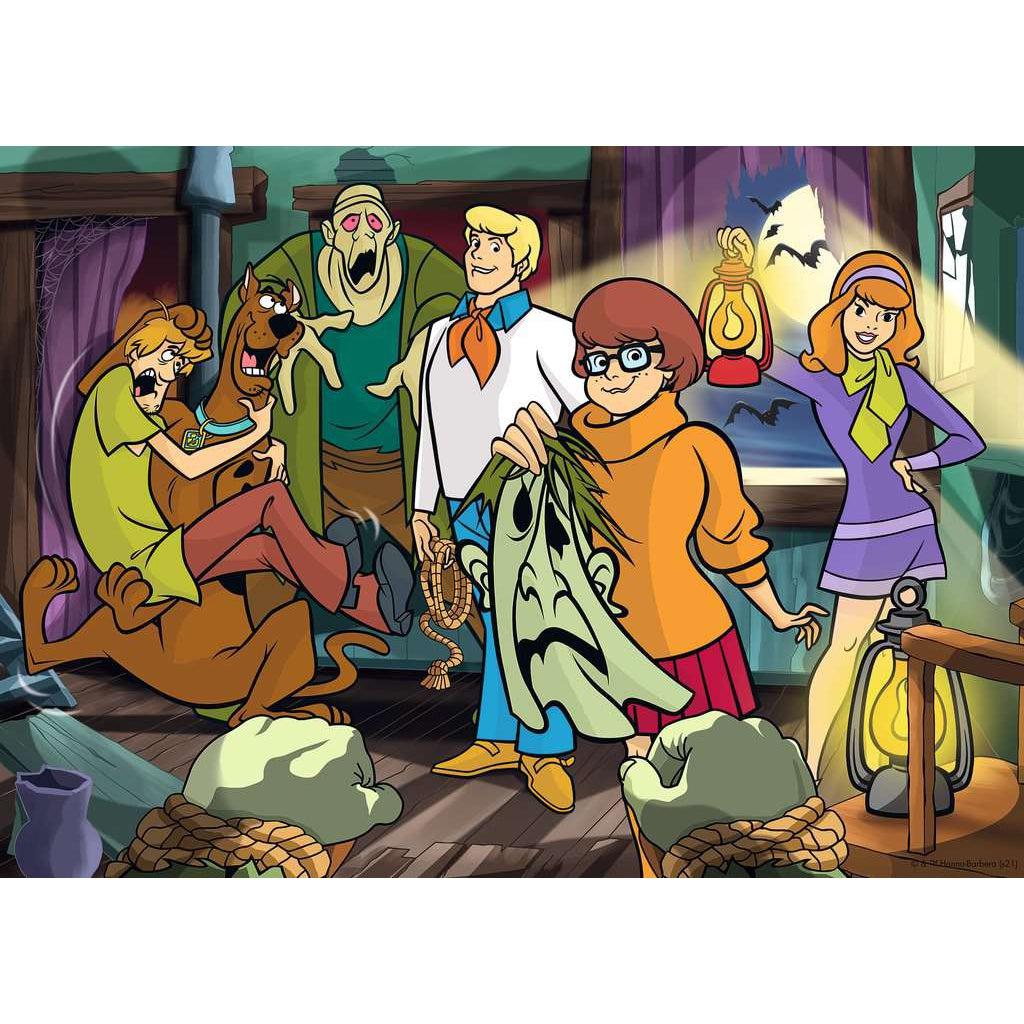 Image of puzzle | Scooby Doo and the Mystery Inc. gang unmask a villain in a spooky mansion