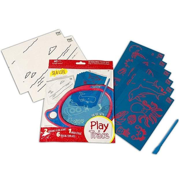 Sea Life Pack - Play N' Trace Templates-Boogie Board-The Red Balloon Toy Store