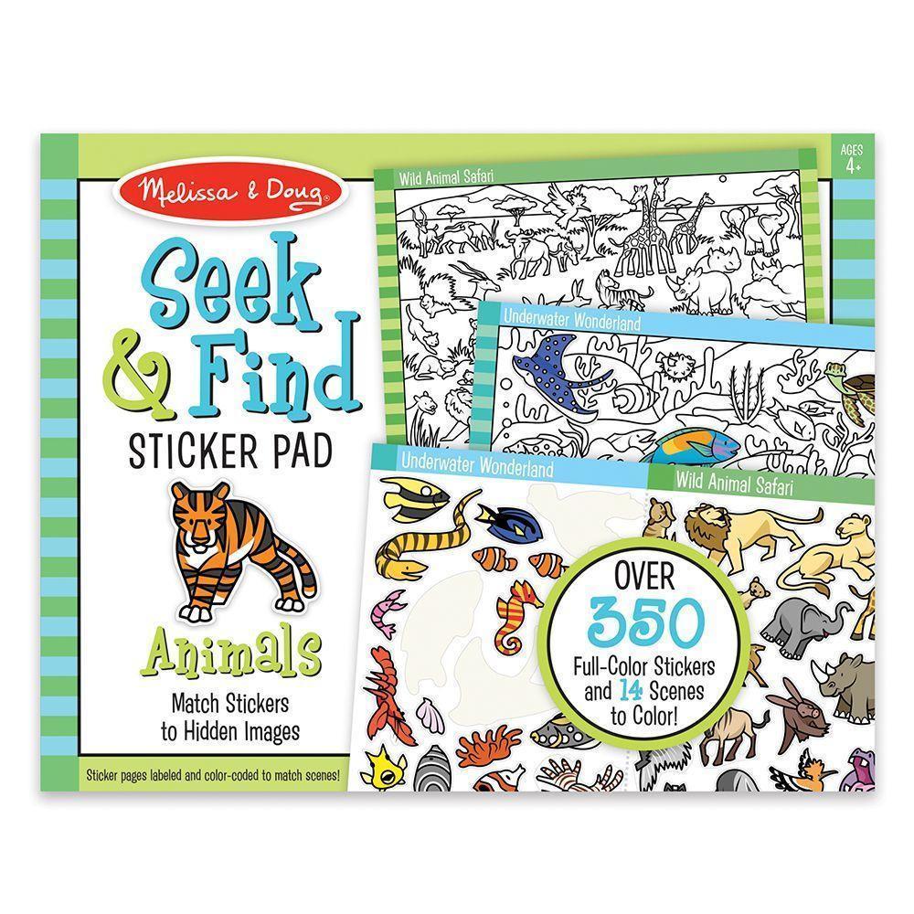 Seek & Find Sticker Pad- Animal-Melissa & Doug-The Red Balloon Toy Store