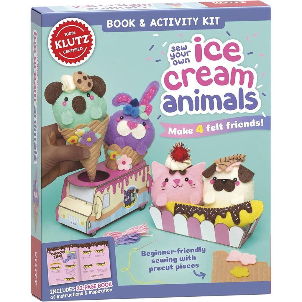 Sew Your Own Ice Cream Animals-KLUTZ-The Red Balloon Toy Store