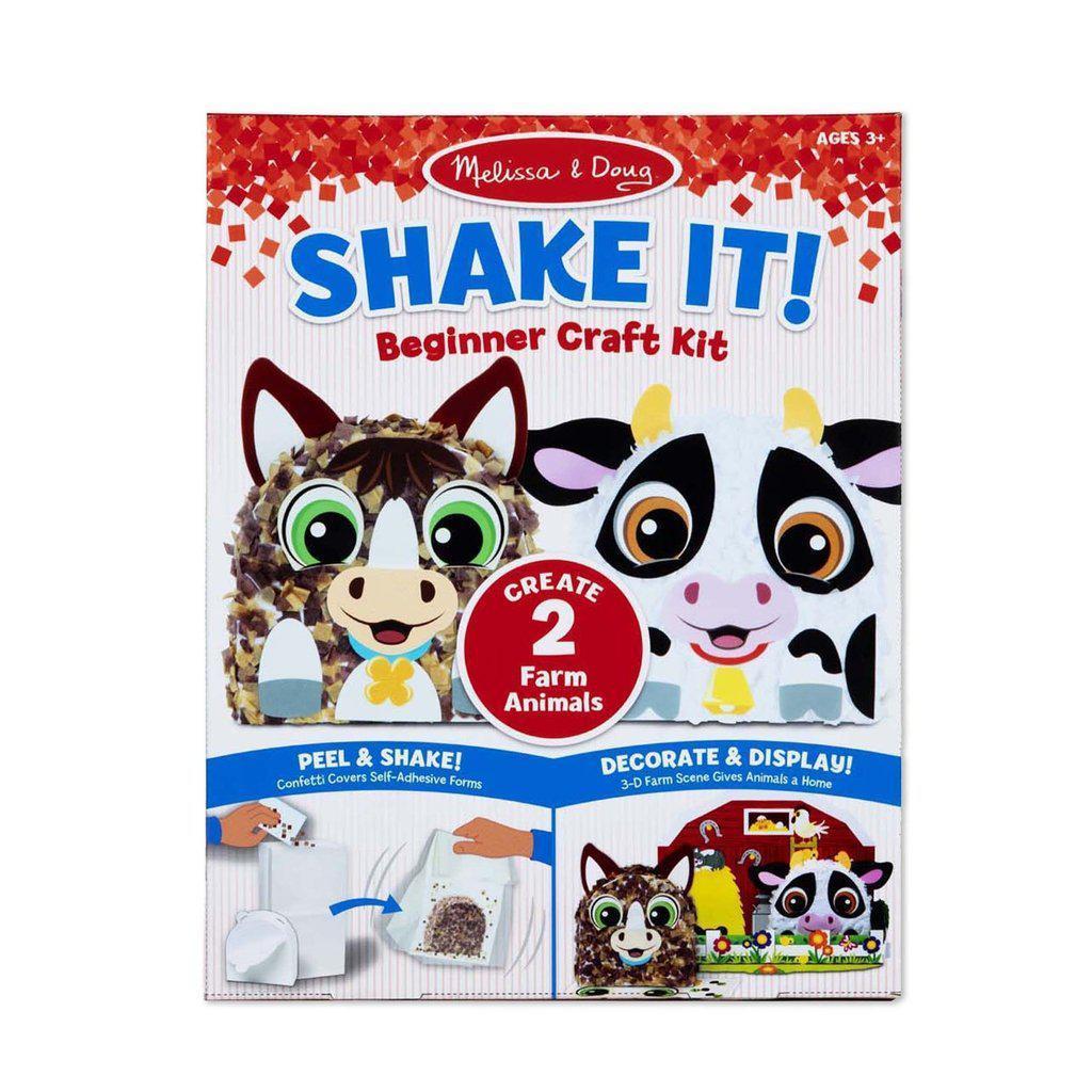 Shake It! Farm Animals Beginner Craft Kit-Melissa & Doug-The Red Balloon Toy Store