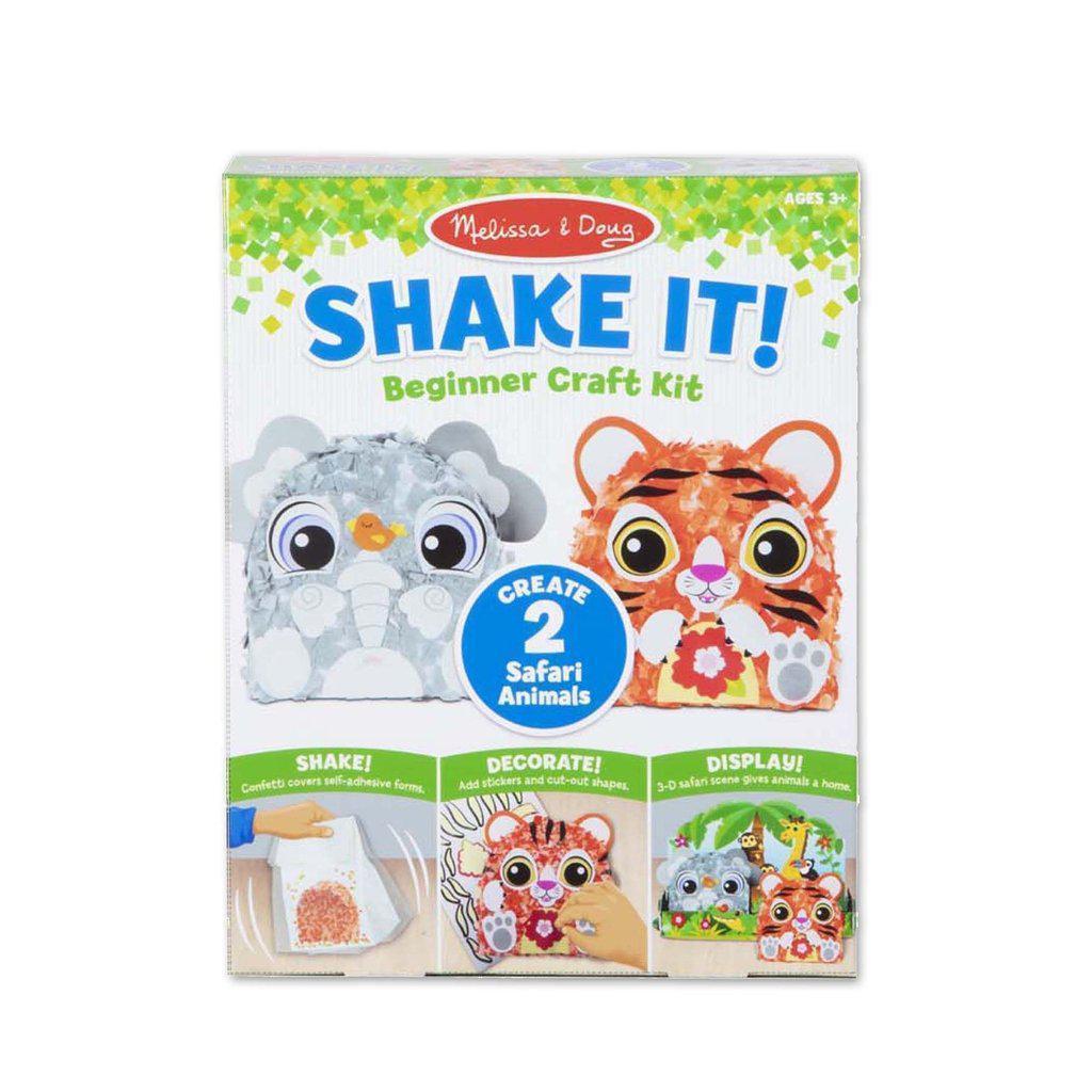 Shake It! Safari Animals Beginner Craft Kit-Melissa & Doug-The Red Balloon Toy Store