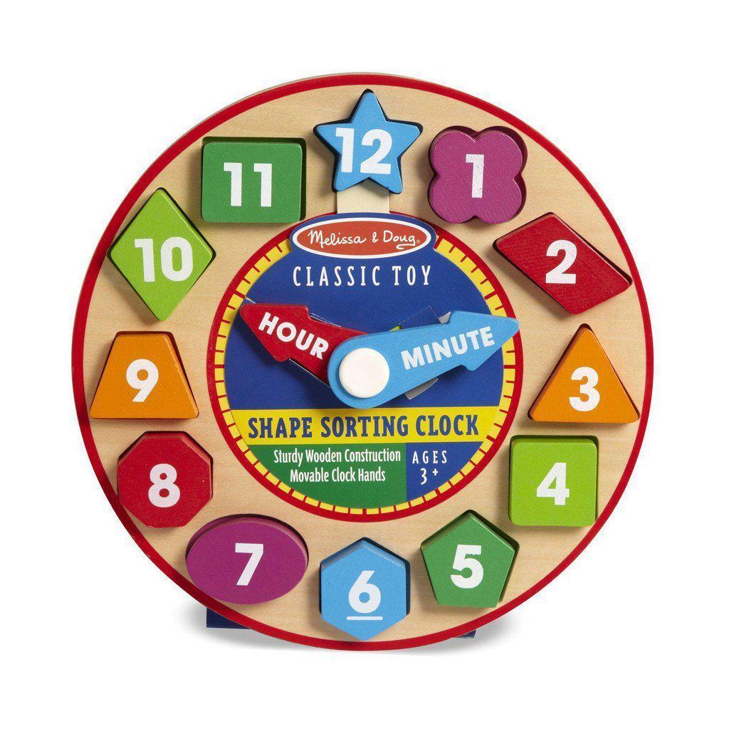 Shape Sorting Clock-Melissa & Doug-The Red Balloon Toy Store