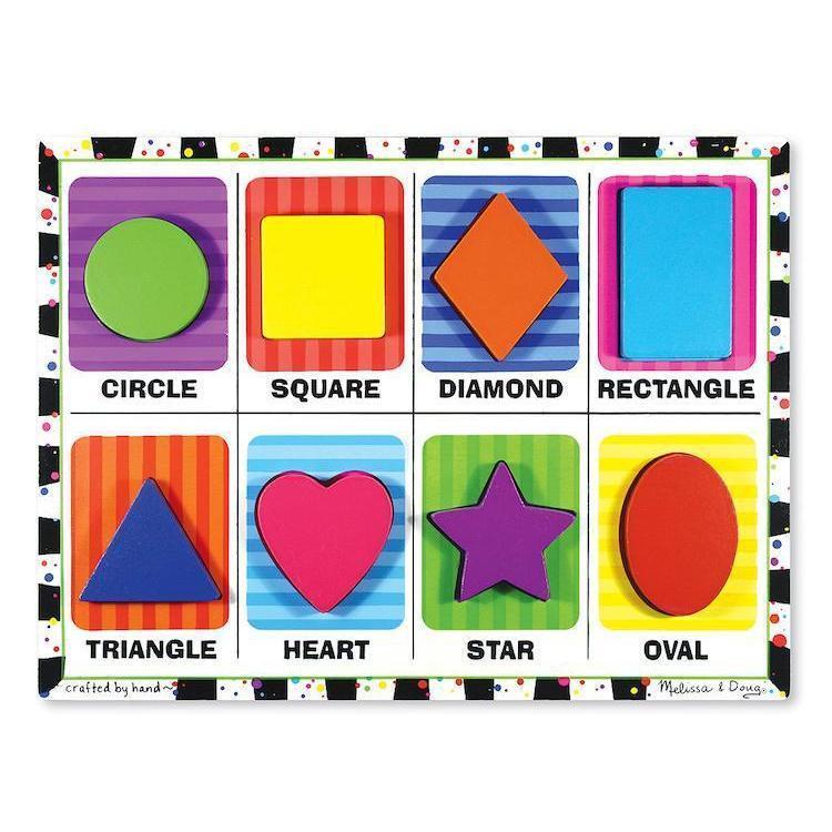 Shapes Chunky Puzzle-Melissa & Doug-The Red Balloon Toy Store