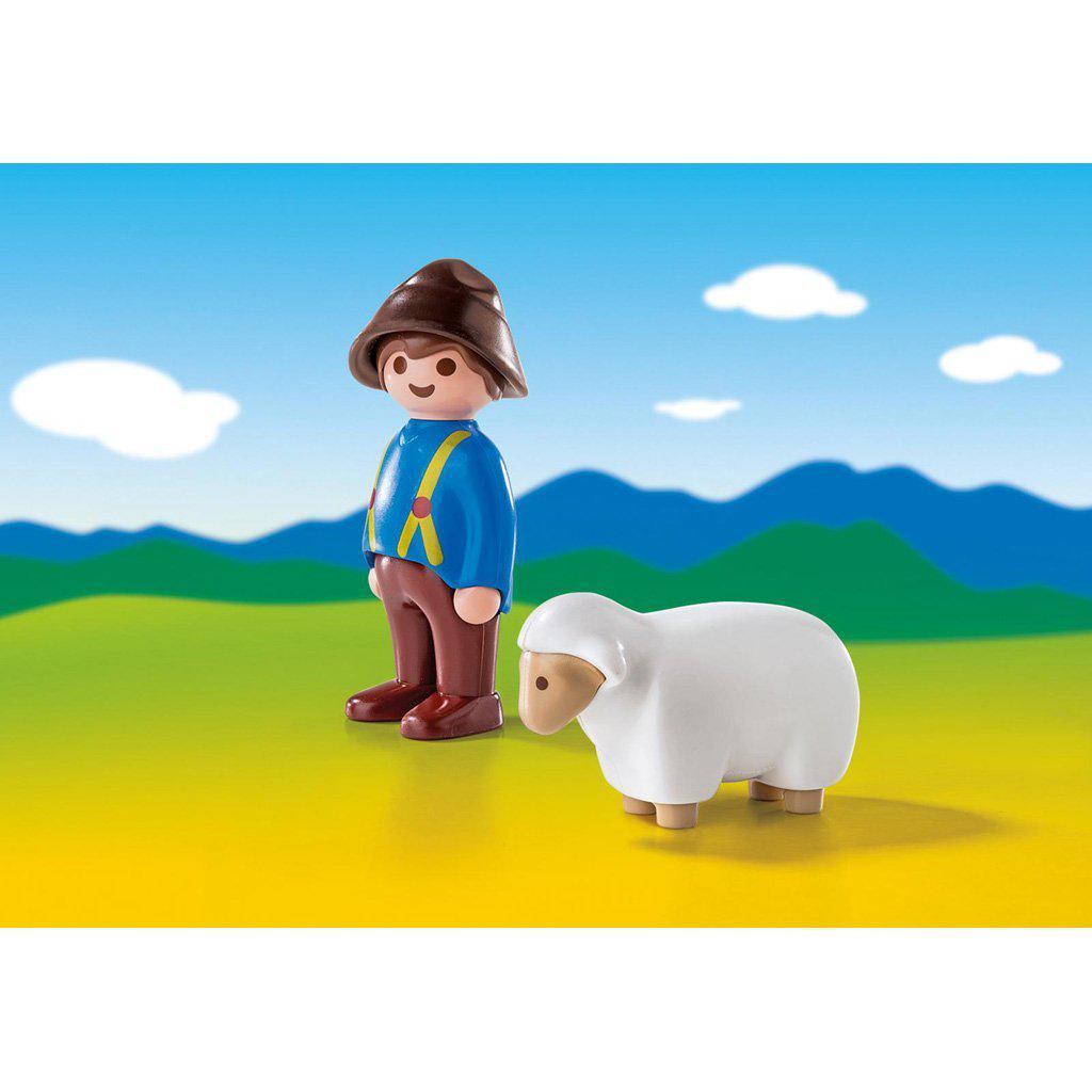 Shepherd with Sheep-Playmobil-The Red Balloon Toy Store