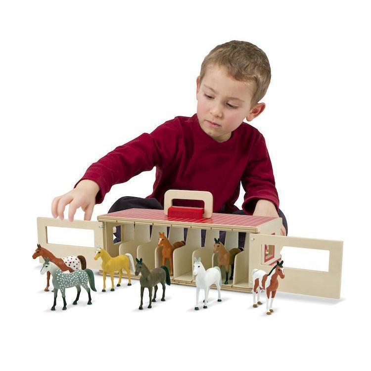 Show-Horse Stable-Melissa & Doug-The Red Balloon Toy Store