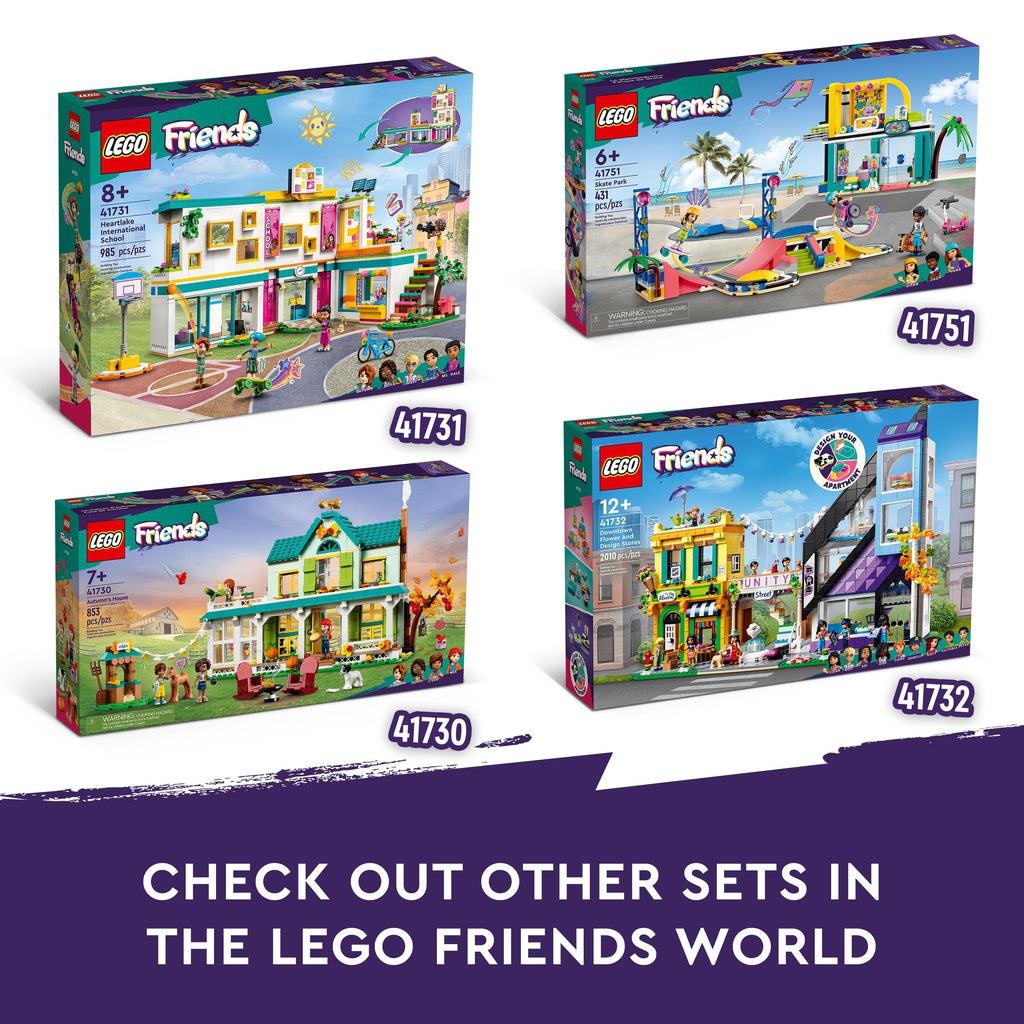 Other sets from the Lego friends line are shown: 417,30 41732, 41731, and this one 41751 | Image reads: check out other sets in the lego friends world