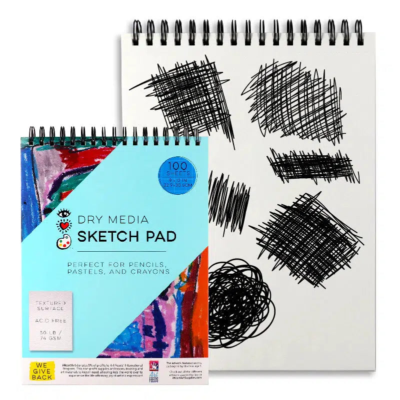 Sketch Pad 100 pg-Bright Stripes-The Red Balloon Toy Store