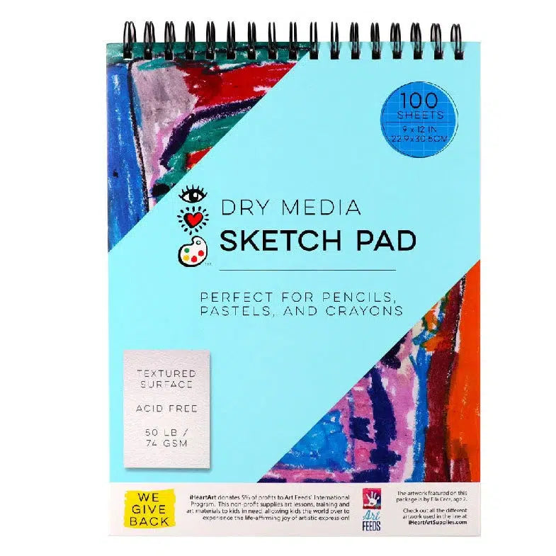 Sketch Pad 100 pg-Bright Stripes-The Red Balloon Toy Store