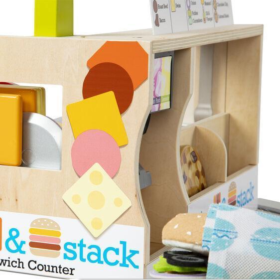Slice & Stack Sandwich Counter-Melissa & Doug-The Red Balloon Toy Store
