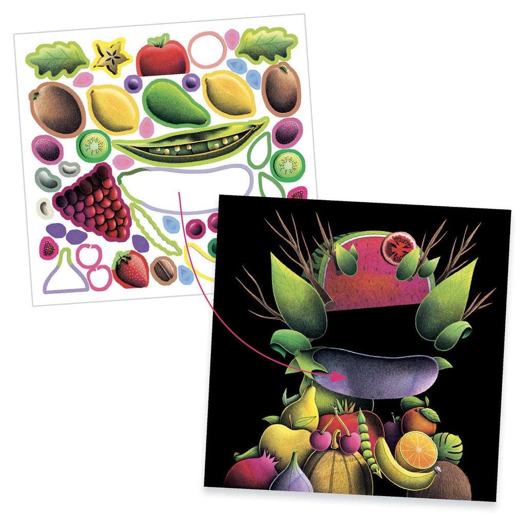 Spring Vegetables Stickers-Djeco-The Red Balloon Toy Store