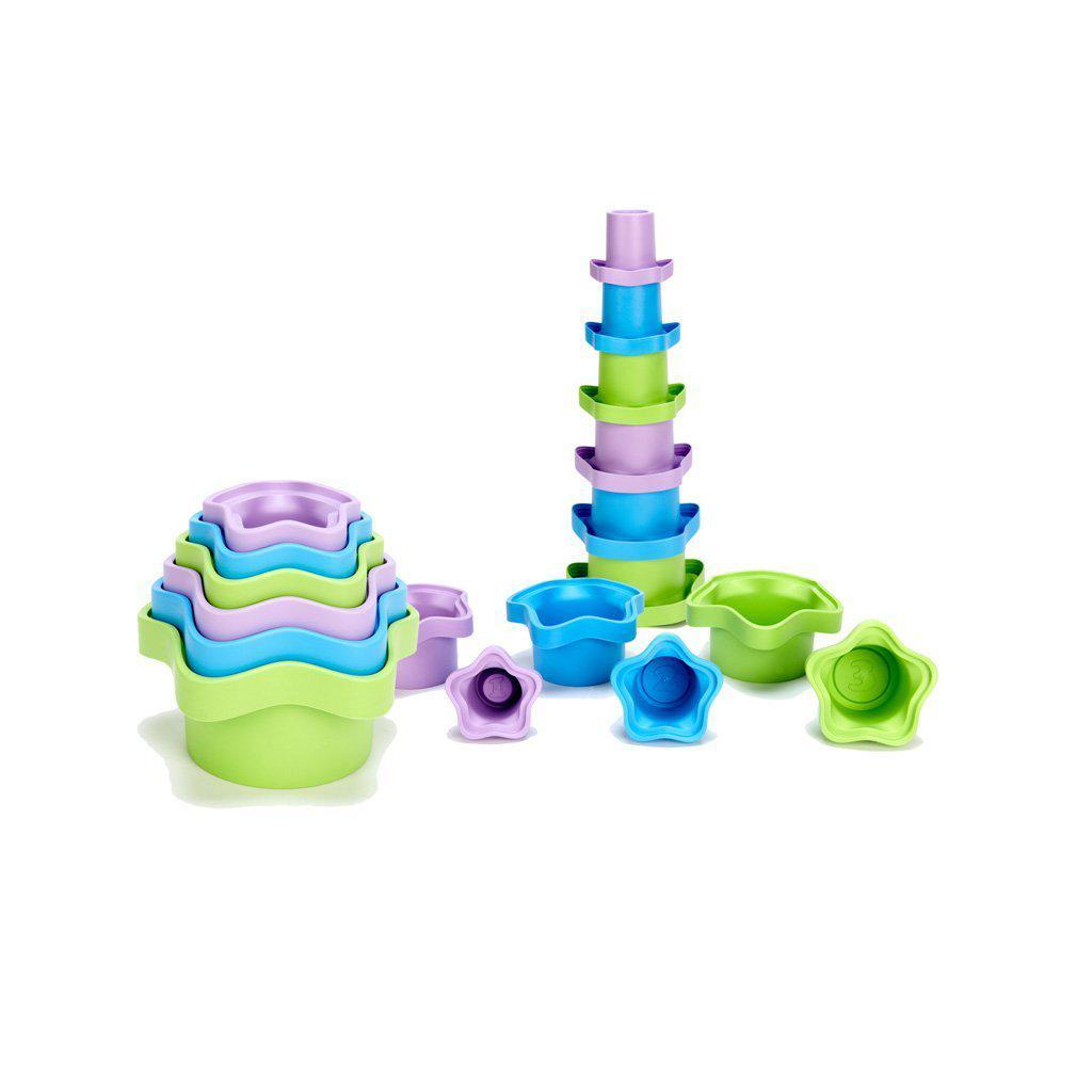 Stacking Cups-Green Toys-The Red Balloon Toy Store