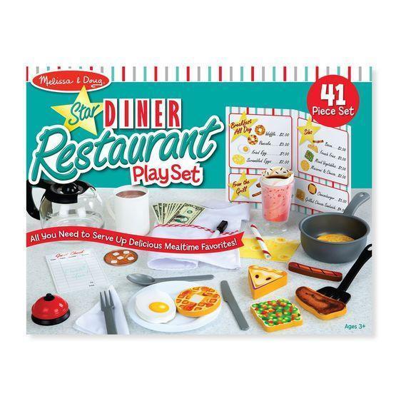 Star Diner Restaurant Play Set-Melissa & Doug-The Red Balloon Toy Store