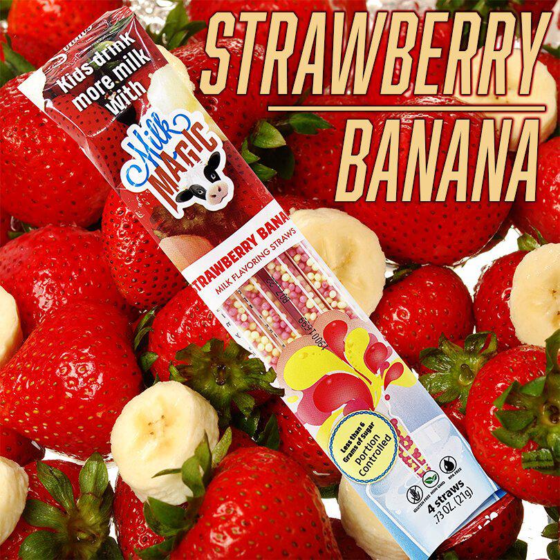 Strawberry Banana Milk Straws-Magic Straws-The Red Balloon Toy Store