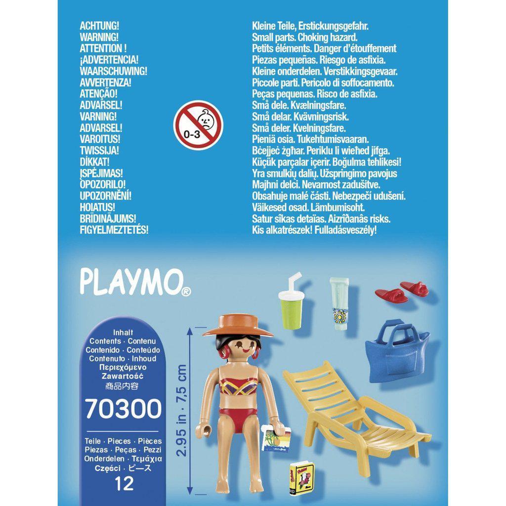 Sunbather with Lounge Chair-Playmobil-The Red Balloon Toy Store