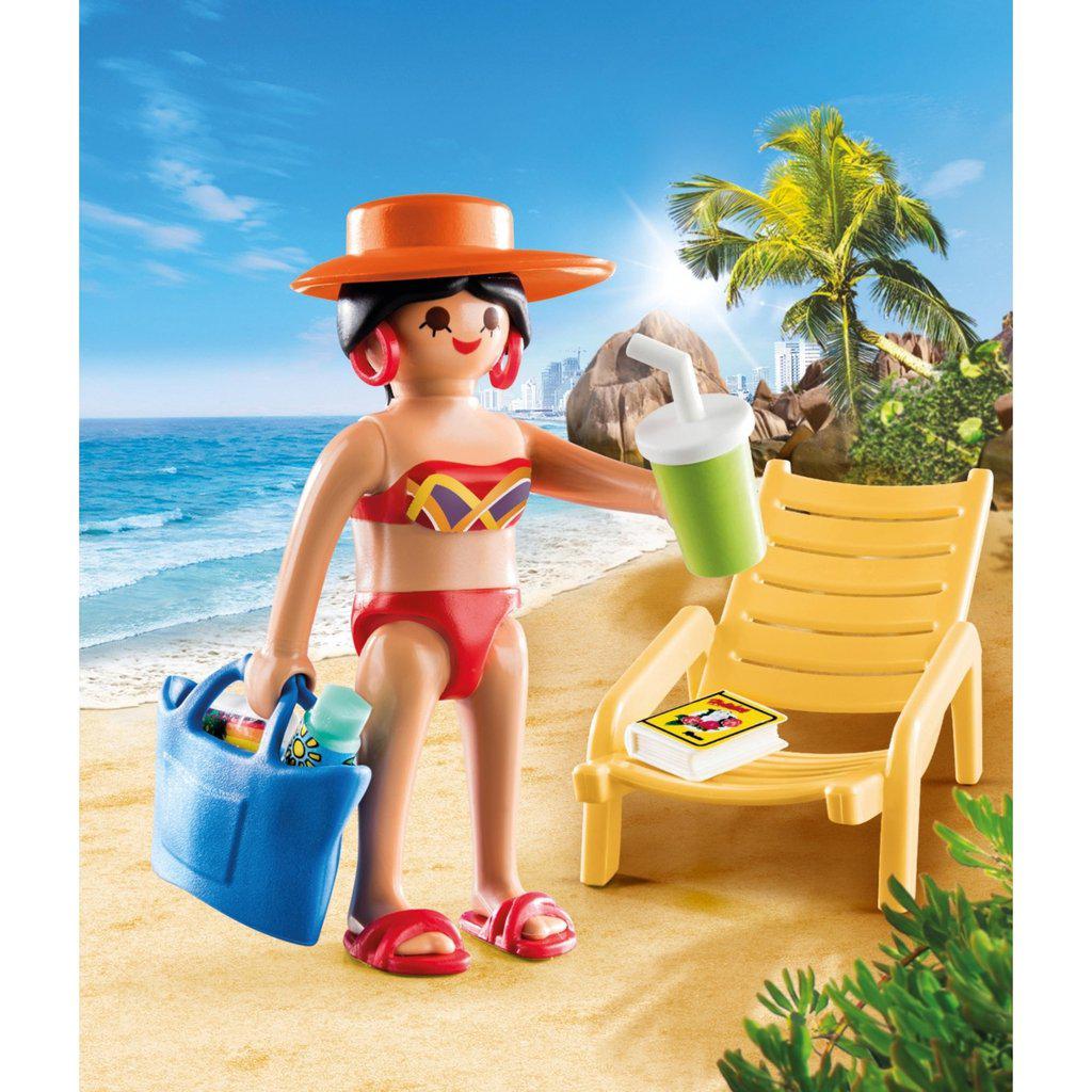 Sunbather with Lounge Chair-Playmobil-The Red Balloon Toy Store