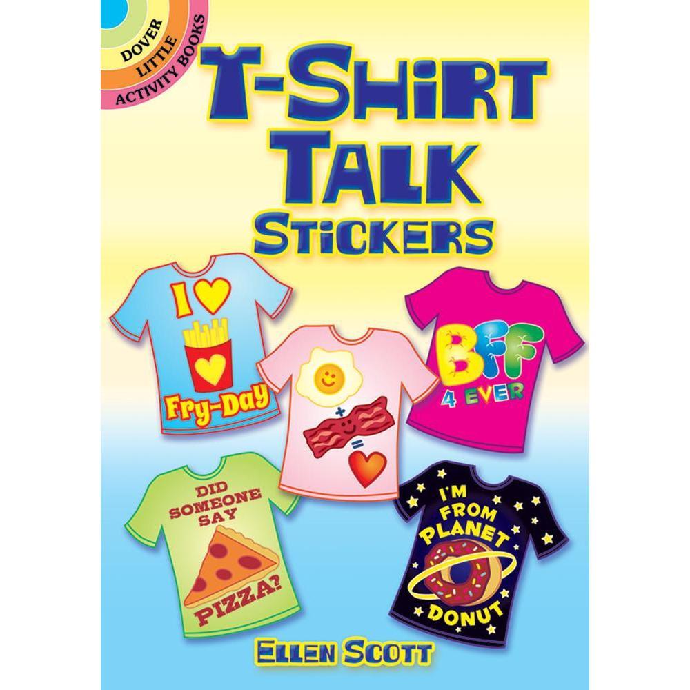 T-Shirt Talk Stickers-Dover Publications-The Red Balloon Toy Store