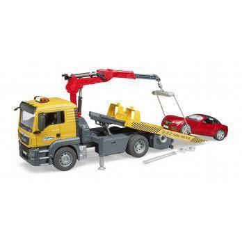 TGS Tow Truck with Roadster-Bruder-The Red Balloon Toy Store