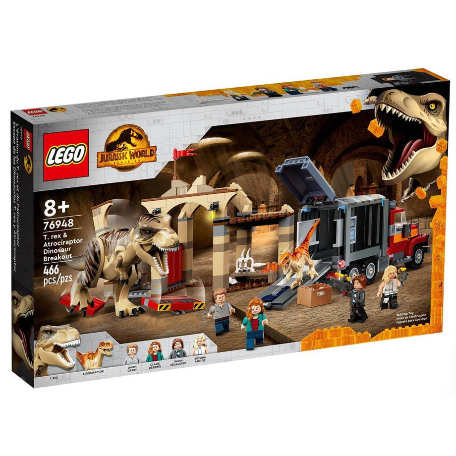 LEGO T. Rex & Atrociraptor Dinosaur Breakout (76948) – The Red Balloon Toy  Store